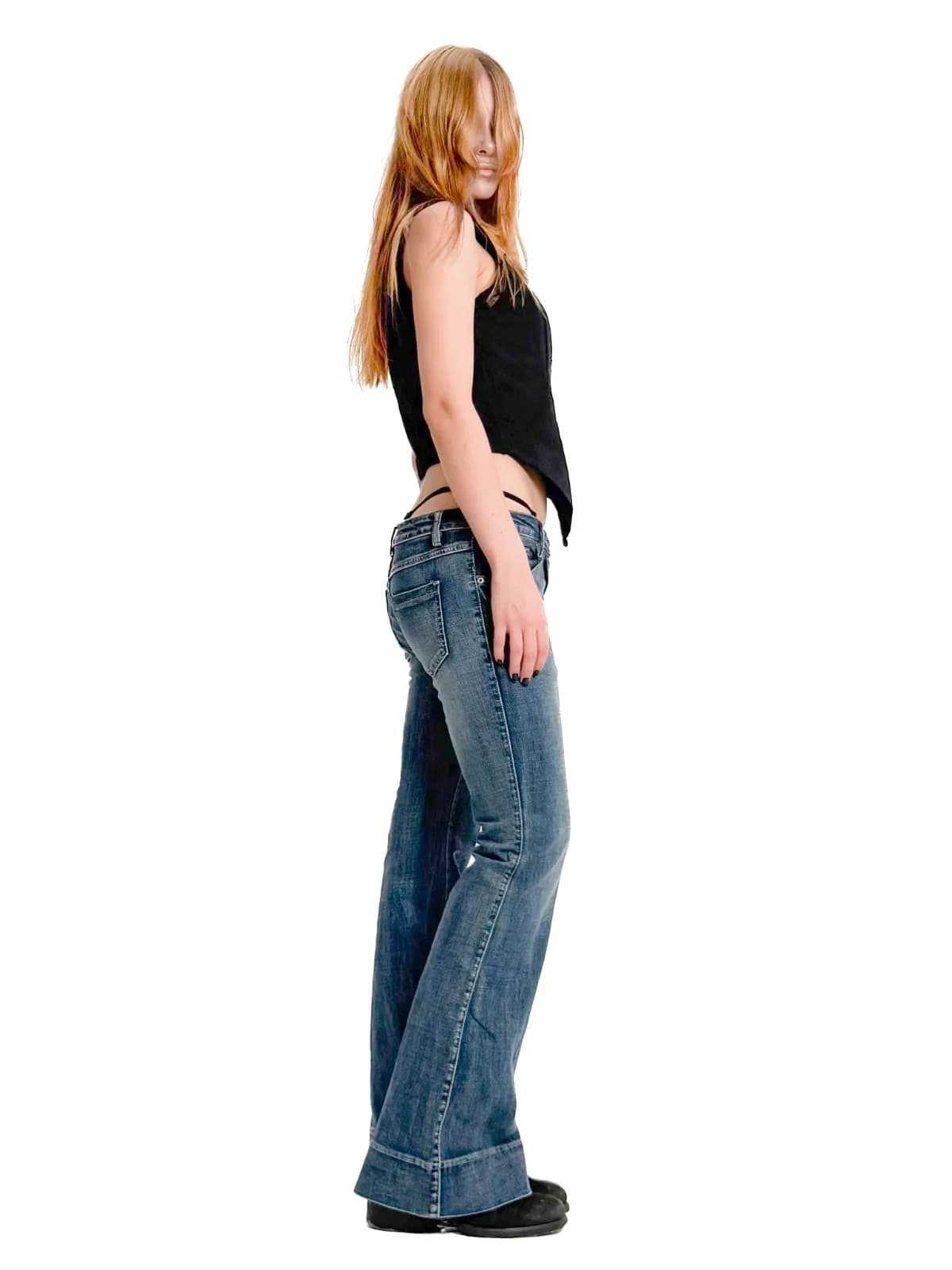 WASHED FLARED JEANS — ракурс 3